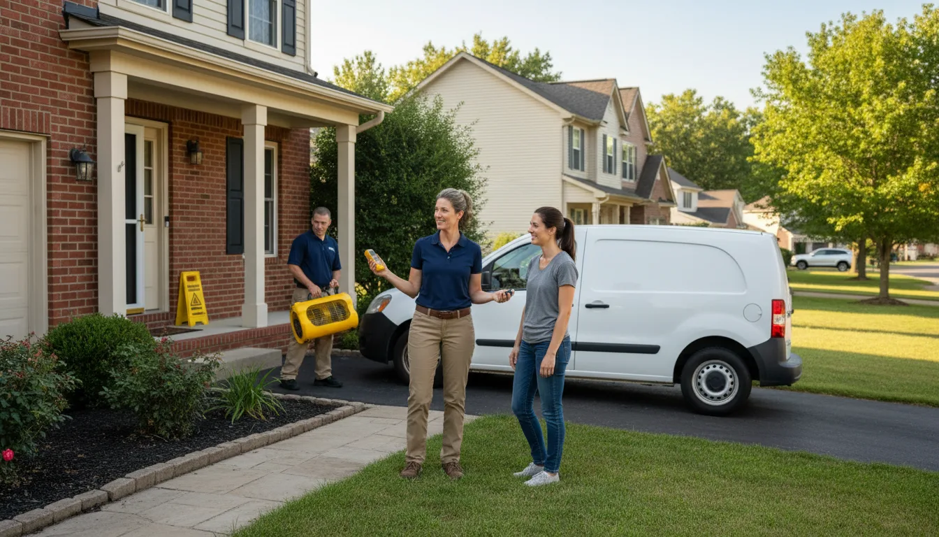 Residential water damage restoration in Bosque, NM